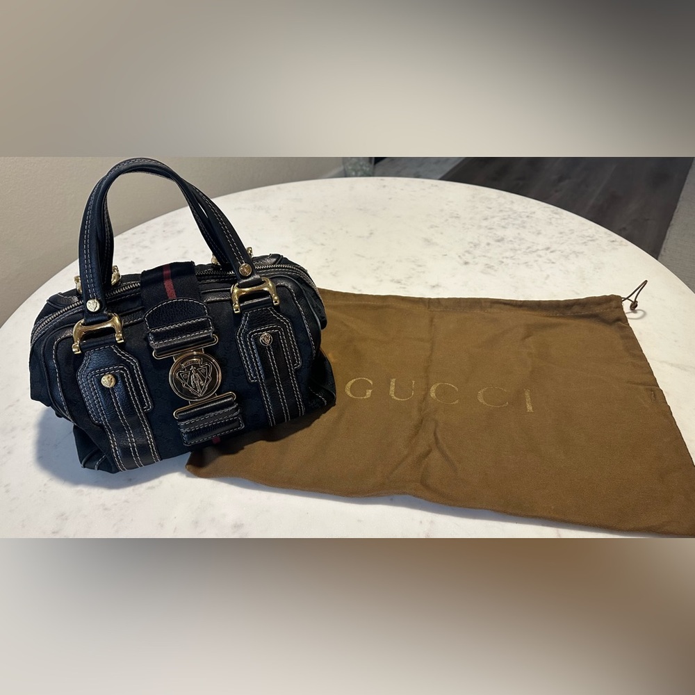Authentic Gucci GG Canvas Aviatrix Boston Bag - Picture 7 of 11